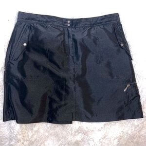 Izod Womens Black Golf Skort Size 6